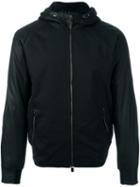 Drome Hooded Zipped Jacket, Men's, Size: Large, Black, Sheep Skin/shearling/cotton/polyester/viscose