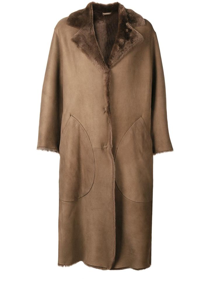 Desa 1972 Oversized Coat - Brown