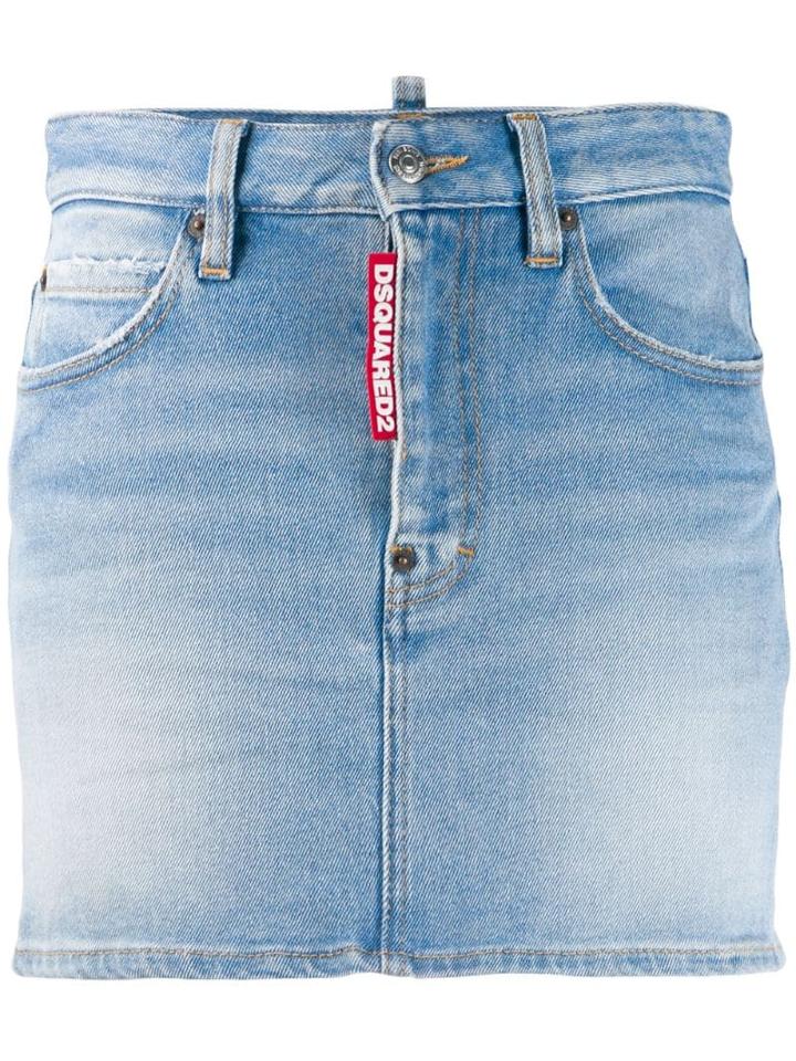 Dsquared2 Classic Denim Mini Skirt - Blue