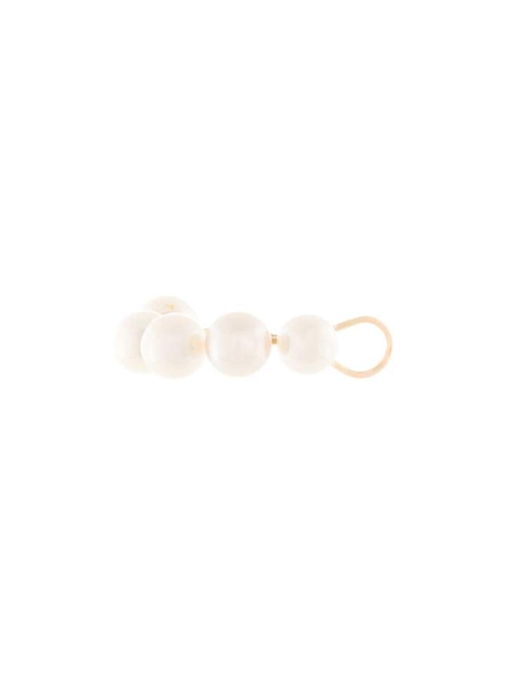 Saskia Diez Ball Earring - White