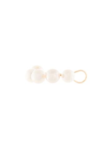Saskia Diez Ball Earring - White