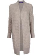 Ralph Lauren Black Aran Knit Cardigan, Women's, Size: Small, Nude/neutrals, Nylon/cashmere