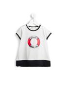 Moncler Kids Ring Buoy Print Dress, Toddler Girl's, Size: 3 Yrs, Red