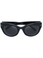 Linda Farrow Cat Eye Shaped Sunglasses - Black