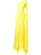 Alex Perry 'aurore' Dress, Women's, Size: 14, Yellow/orange, Polyester/triacetate