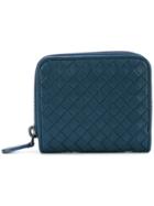 Bottega Veneta Woven Mini Wallet - Blue