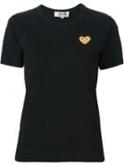 Comme Des Garçons Play Gold Heart T-shirt, Women's, Size: S, Black, Cotton