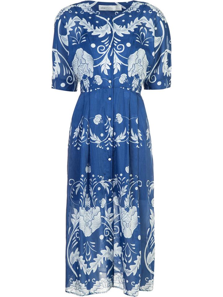 Alice Mccall Maggie May Midi Dress, Women's, Size: 10, Blue, Polyester