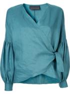 Ginger & Smart Serenity Wrap Blouse - Green