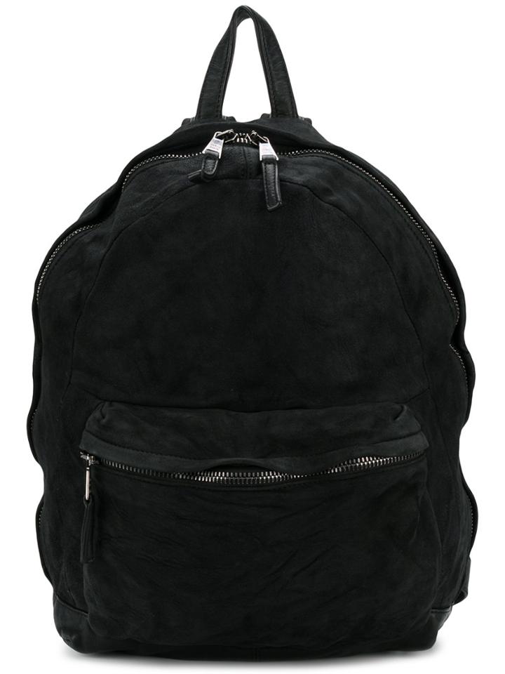 Giorgio Brato Crinkled Backpack - Black