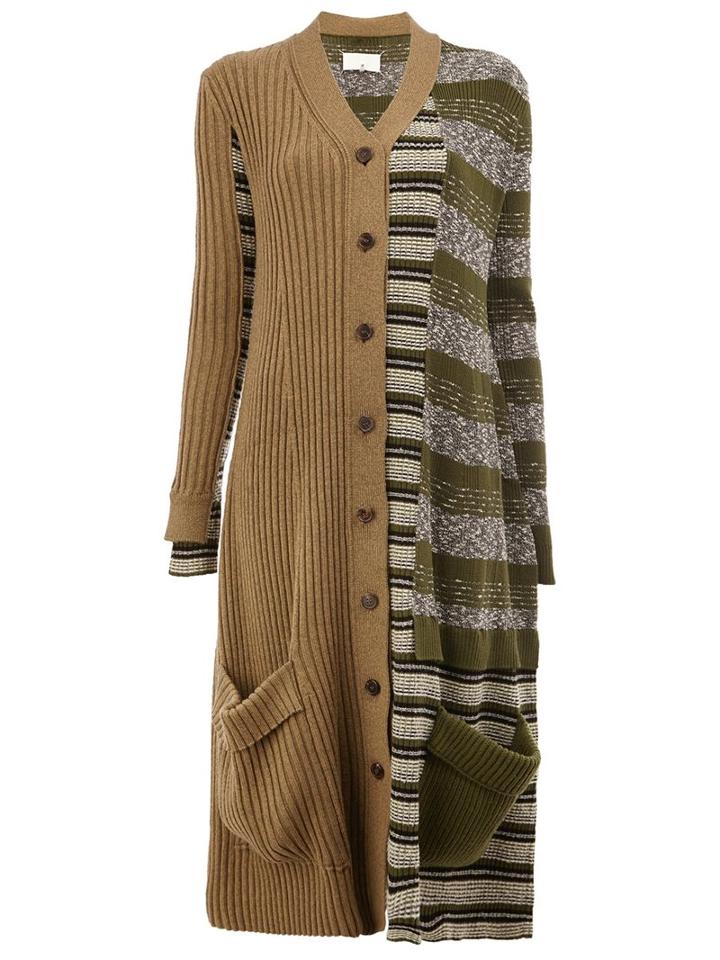 Maison Margiela Long Patchwork Cardigan, Women's, Size: Small, Cotton/acrylic/polyamide/wool
