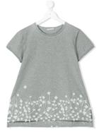 Moncler Kids Teen Snow Drop Embroidered T-shirt - Grey