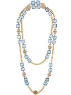 Chanel Vintage Glass Beaded Necklace - Blue