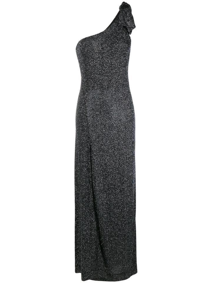 Redemption One Shoulder Long Dress - Black
