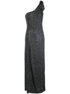 Redemption One Shoulder Long Dress - Black
