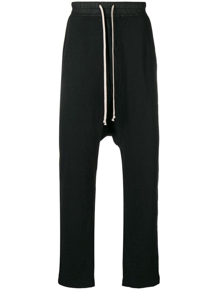 Rick Owens Drkshdw Dropped Crotch Trousers - Black