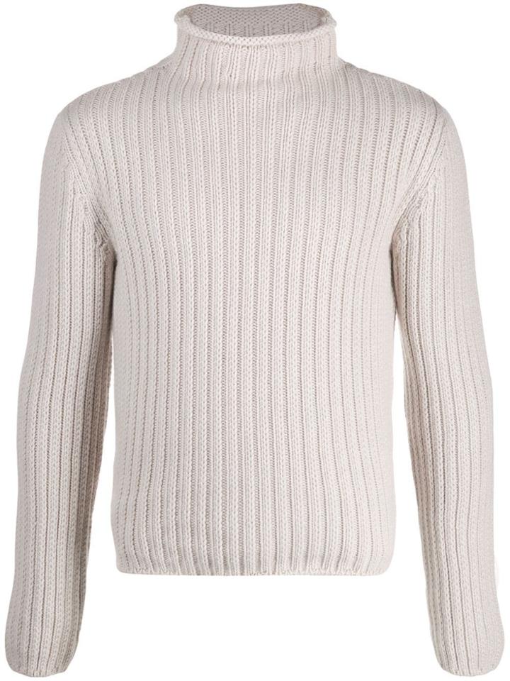 Les Copains Funnel Neck Knit Jumper - Neutrals