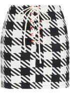 Solid & Striped Delilah Houndstooth Skirt - Black