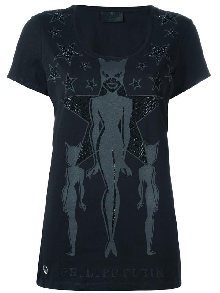 Philipp Plein 'now' T-shirt, Women's, Size: Xl, Black, Cotton