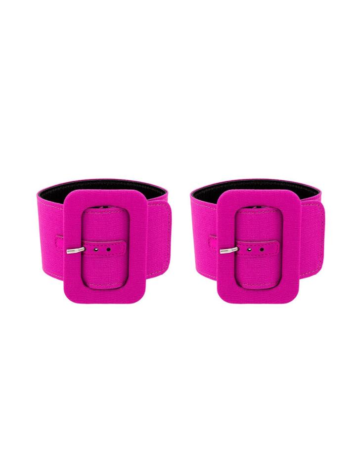 Attico Buckle Strap Anklet - Pink