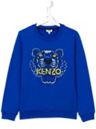 Kenzo Kids 'tiger' Sweatshirt, Girl's, Size: 16 Yrs, Blue
