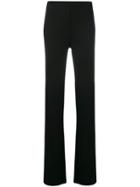 Emilio Pucci Flared High-rise Trousers - Black