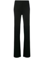 Emilio Pucci Flared High-rise Trousers - Black