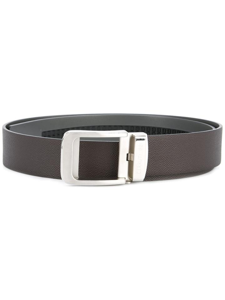 Cerruti 1881 Textured Effect Belt - Brown