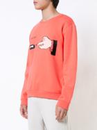 Rochambeau Hand Print Sweatshirt - Red