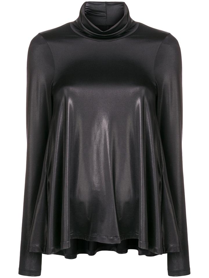 Mm6 Maison Margiela Flared Blouse - Black