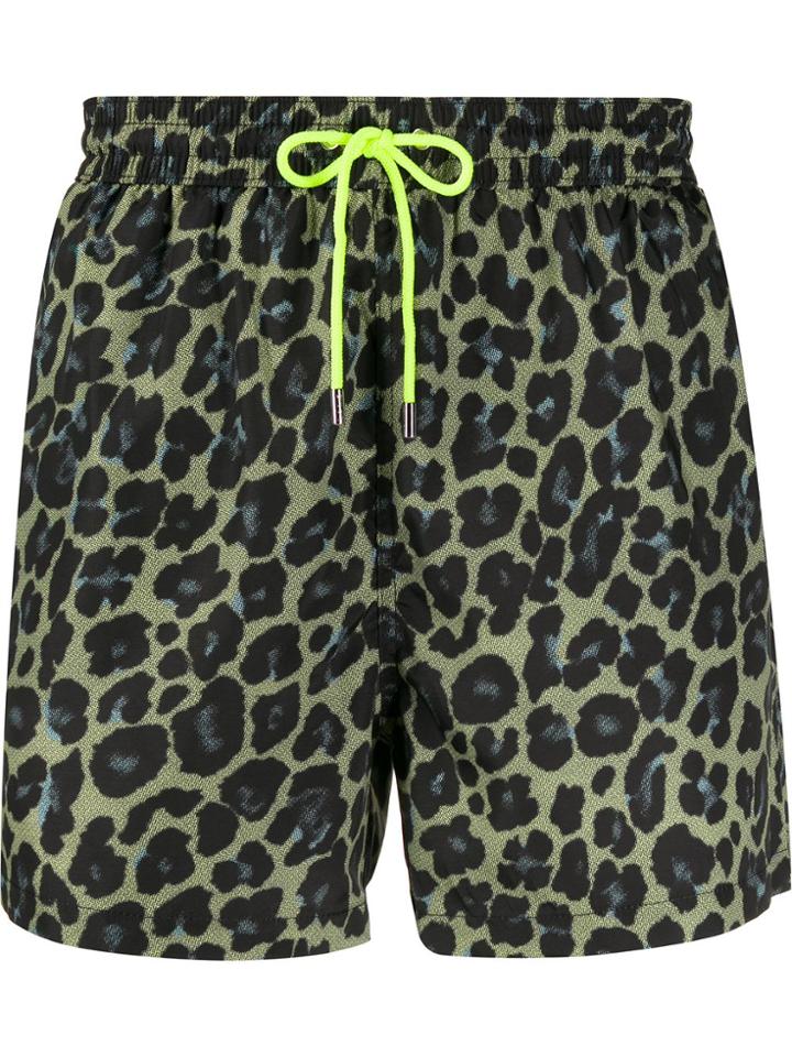 Paul Smith Leopard Print Shorts - Yellow