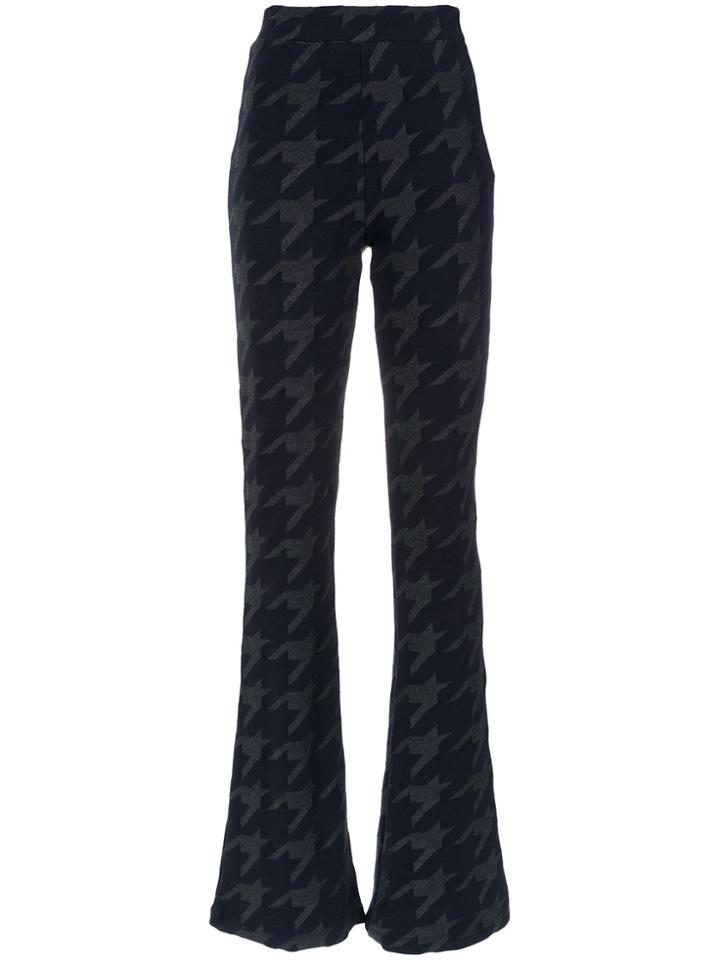 Tufi Duek Pied De Poule Print Flared Trousers - Unavailable