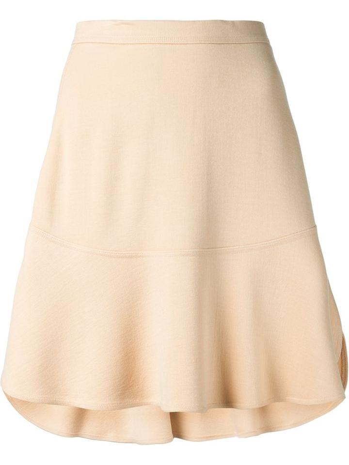 Chloé Classic A-line Skirt, Women's, Size: 38, Nude/neutrals, Viscose