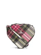 Vivienne Westwood Tartan Heart Cross Body Bag - Neutrals