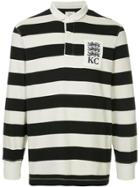 Kent & Curwen Striped Longsleeved Polo Shirt - White