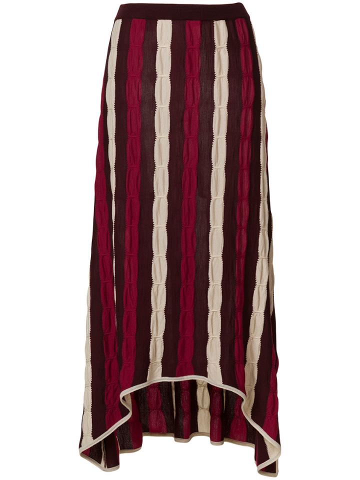 Marni Striped Cable Knit Skirt - Red