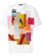 Junya Watanabe Comme Des Garçons Man Patchwork T-shirt, Men's, Size: Large, White, Cotton