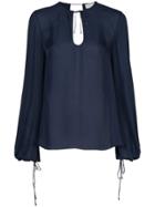 Rebecca Vallance Lilly Long-sleeve Blouse - Blue