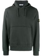 Stone Island Hoodie With Logo Patch - Grey