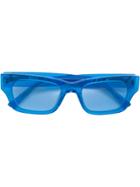 Reinaldo Lourenço Square Frame Sunglasses - Blue