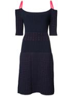 Jason Wu Ribbed Knit Dress, Women's, Size: Large, Blue, Viscose
