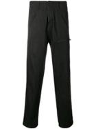 Yohji Yamamoto Loose Fit Tapered Trousers - Blue