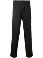 Yohji Yamamoto Loose Fit Tapered Trousers - Blue