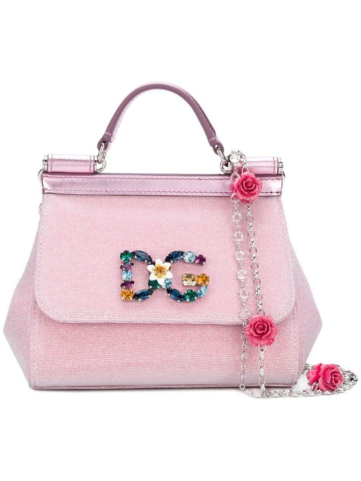 Dolce & Gabbana Mini Sicily Crossbody Bag - Metallic