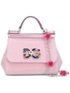 Dolce & Gabbana Mini Sicily Crossbody Bag - Metallic