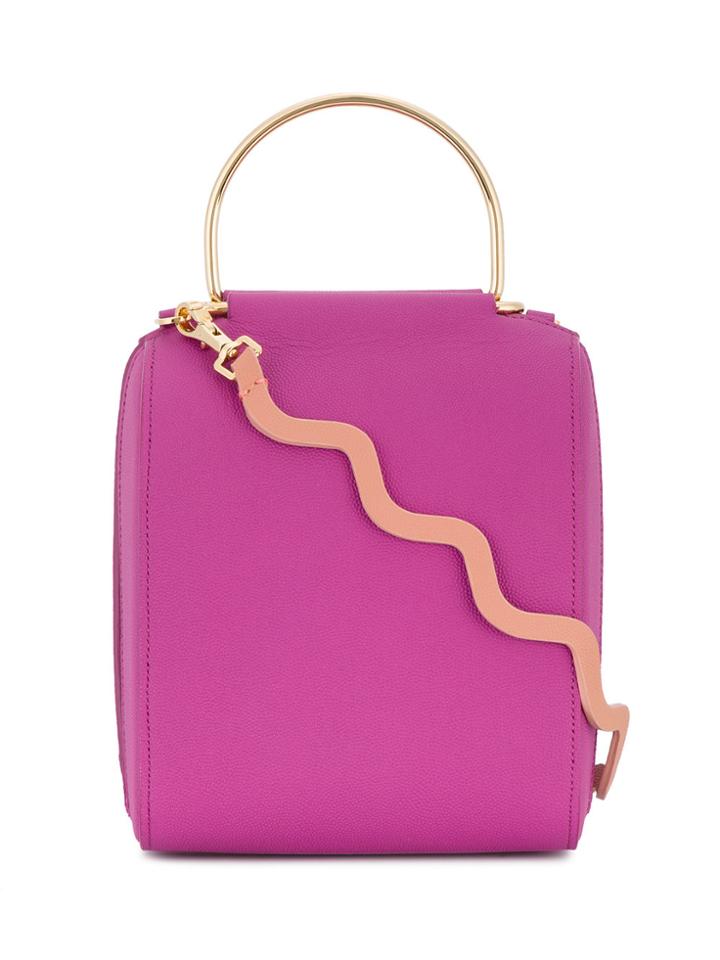 Roksanda Besa Box Shoulder Bag - Pink & Purple