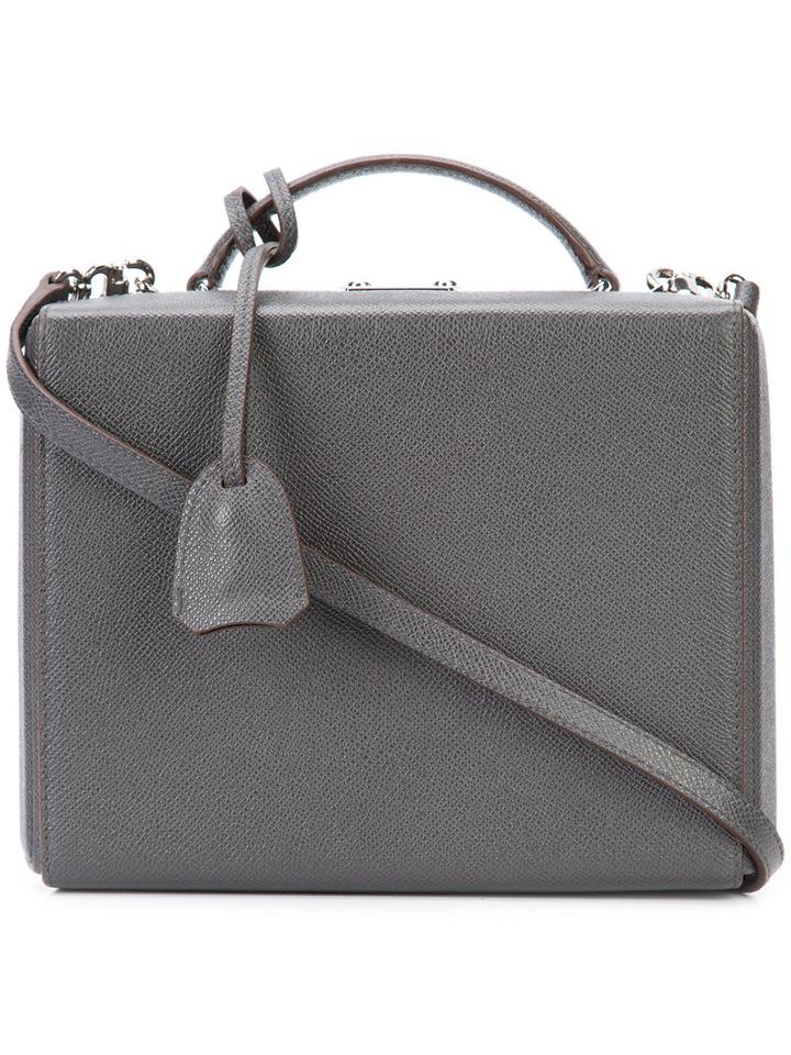 Mark Cross - Grace Box Tote - Women - Leather - One Size, Women's, Grey, Leather