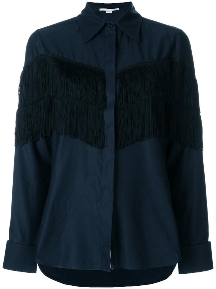 Stella Mccartney Alina Fringe Shirt - Blue