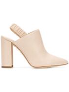 Chloe Gosselin Slingback Pointed Toe Pumps - Neutrals