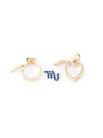 Loquet Sapphire Scorpio Charm